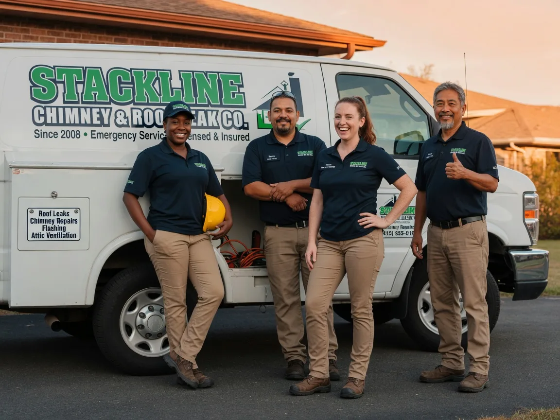Chimney flashing repair company in Buda, TX